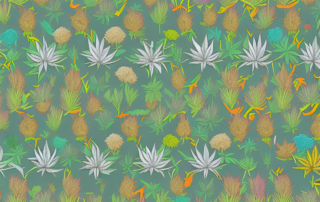 Several different types of cannabis flowers
