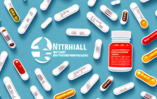 Various types of nutritional supplement products like pills