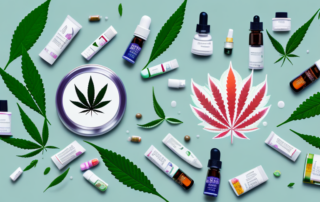 A variety of cbd products like oil