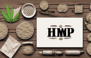 Various hemp products such as textiles