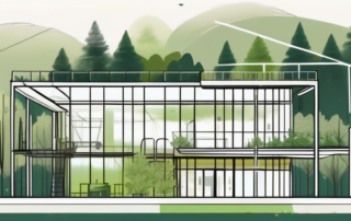 A construction site where a building is being built using hemp lime (hanfkalk)