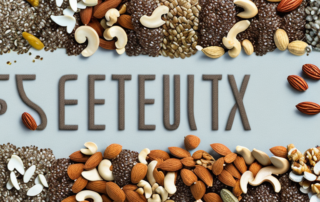 A variety of seeds and nuts