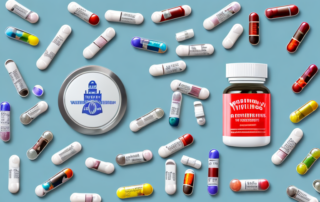 Several different types of nutritional supplements like pills