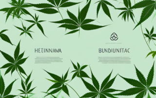 A serene natural landscape with hemp plants growing abundantly