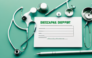 A medical prescription pad with a cannabis leaf subtly incorporated into the design
