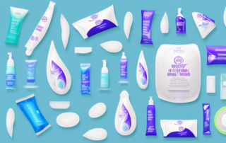 A variety of hygiene products for women