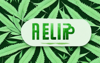 Hemp tablets surrounded by a soothing aura