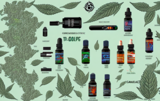 Various thc products such as edibles