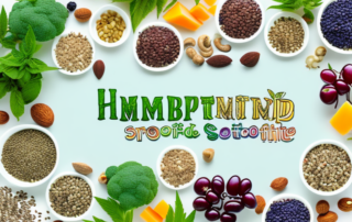 Various dishes and smoothies made from hemp seeds