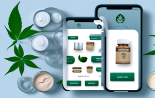 A variety of high-quality hemp products like oils