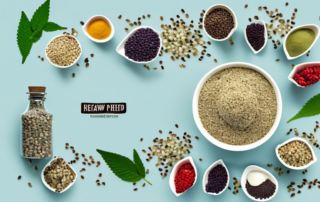Raw hemp seeds in a bowl