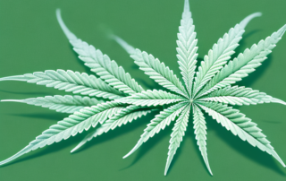 A female cannabis plant
