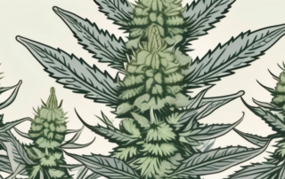 A close-up view of a cannabis plant