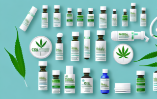 Various cbd medical products like oil