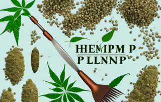 Various types of hemp plants with a focus on the seeds