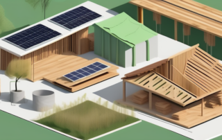 A variety of building materials such as bamboo