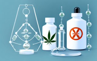 A cannabidiol (cbd) molecule structure
