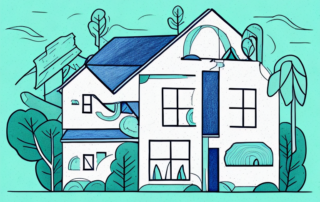 A house being insulated with cellulose