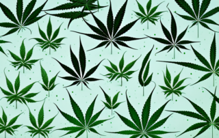 Various cannabis plants showing signs of different diseases