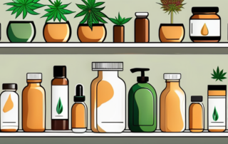 Various cannabis products like oils