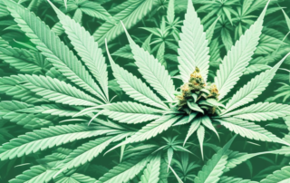 A mature female cannabis plant