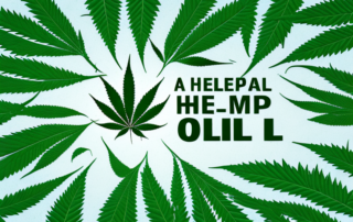 A hemp plant with oil drops coming from its leaves