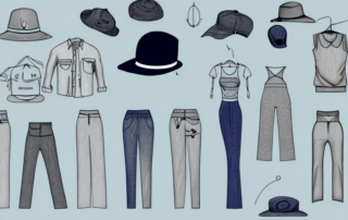 A variety of clothing items such as shirts