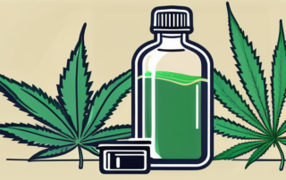 A medical prescription pad with a cannabis leaf subtly incorporated in the design