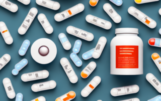 Various dietary supplements in pill and powder form