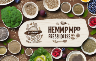 Various dishes made from hemp seeds