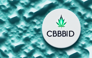 A cbd tablet dissolving into a wave of soothing relief against a background of abstract