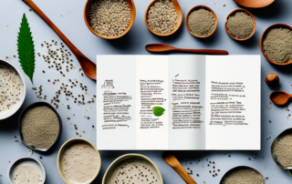 A variety of dishes prepared from hemp seeds