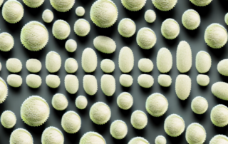 Several different types of hemp oil capsules placed side by side for comparison