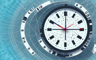 A clock with various hemp oil capsules replacing the numbers