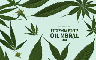 Various hemp products like oil