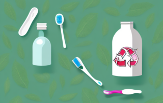 Various everyday items like a water bottle