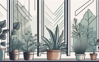 A well-ventilated room with open windows