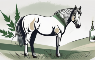 A horse in a serene pasture