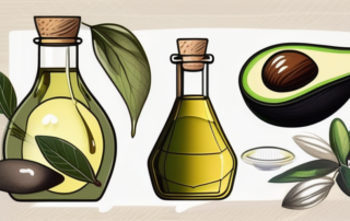 Various types of oils and fats like olive oil