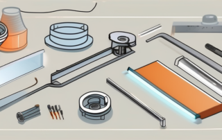 Various stages of assembling an led lamp