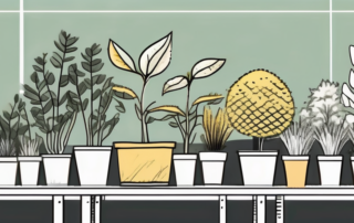 Over-fertilized plants showing signs of damage such as yellowing leaves and stunted growth