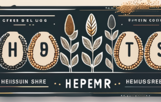 Hemp seeds surrounded by energetic