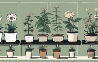 Various stages of autoflowering plants growth
