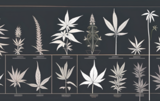 A variety of hemp plants with different characteristics