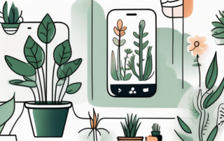 A smartphone displaying a plant identification app