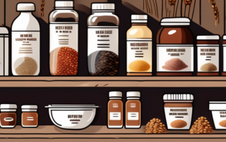 A variety of flaxseed (leinsamen) products like whole and ground seeds