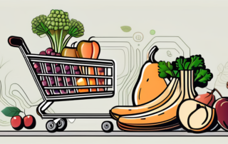 Various organic foods like fruits