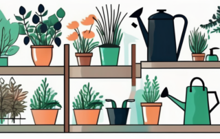 A variety of healthy plants thriving in rich