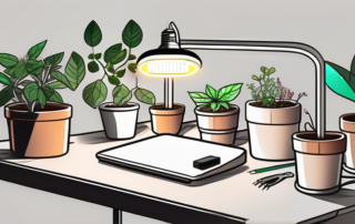 A diy led grow lamp