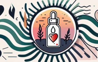 A cbd oil dropper with calming